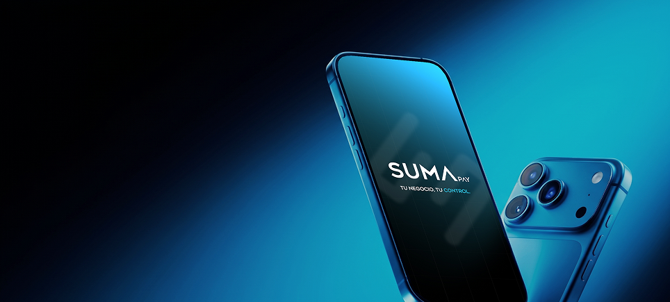 Pantalla de la app SumaPay abierta en un iPhone